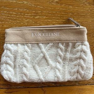 Loccitane knitted cosmetic bag